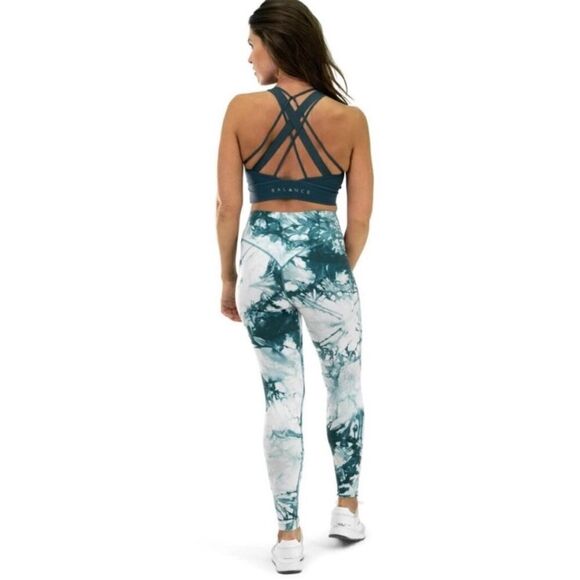 Balance Athletica Vitality The OG Pant Legging Tie Dye Marine Blue Green - Picture 10 of 10
